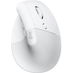 Logitech Lift for Mac Vertical Ergonomical optikai Bluetooth / vezeték nélküli vertikális egér fehér
