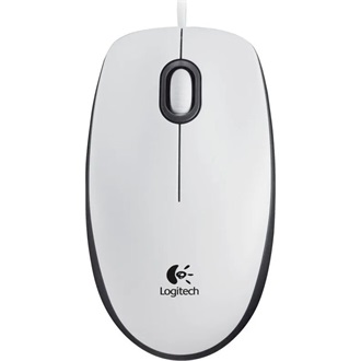 Logitech M100 optikai USB egér fehér-szürke