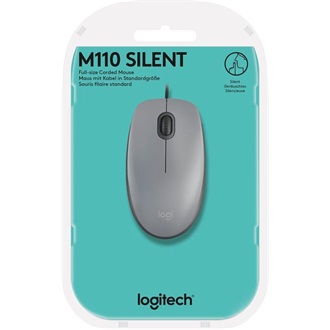 Logitech M110 Silent optikai USB egér szürke