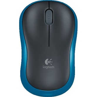 Logitech M185 optikai vezeték nélküli notebook egér kék-fekete