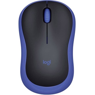 Logitech M185 optikai vezeték nélküli notebook egér kék-fekete