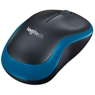 Logitech M185 optikai vezeték nélküli notebook egér kék-fekete