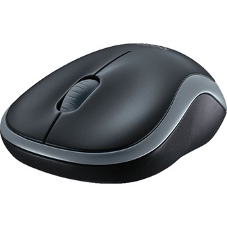 Logitech M185 optikai vezeték nélküli notebook egér fekete-szürke