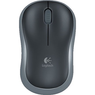 Logitech M185 optikai vezeték nélküli notebook egér fekete-szürke