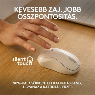 Logitech M240 Silent optikai Bluetooth egér (Off-White) fehér