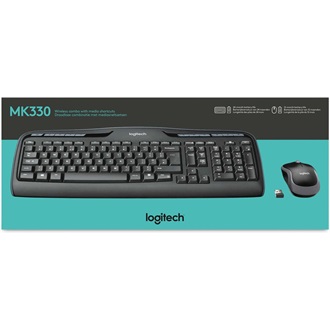 Logitech MK330 vezeték nélküli német billentyűzet + egér fekete