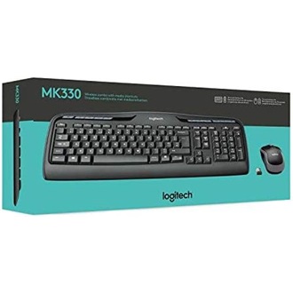 Logitech MK330 vezeték nélküli német billentyűzet + egér fekete