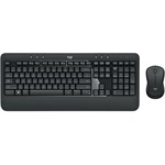 Logitech MK540 Advanced vezeték nélküli cseppálló angol (US) billentyűzet + egér fekete