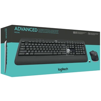 Logitech MK540 Advanced vezeték nélküli cseppálló angol billentyűzet + egér fekete
