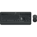 Logitech MK540 vezeték nélküli cseppálló német membrán billentyűzet + egér fekete