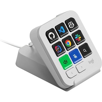Logitech MX Keypad USB egykezes AI vezérlőpanel fehér (Off-white)