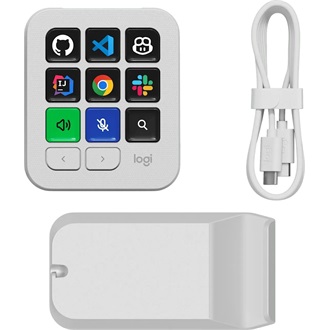 Logitech MX Keypad USB egykezes AI vezérlőpanel fehér (Off-white)