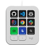 Logitech MX Keypad USB egykezes AI vezérlőpanel fehér (Off-white)