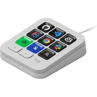 Logitech MX Keypad USB egykezes AI vezérlőpanel fehér (Off-white)