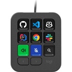 Logitech MX Keypad USB egykezes AI vezérlőpanel szürke (Graphite)