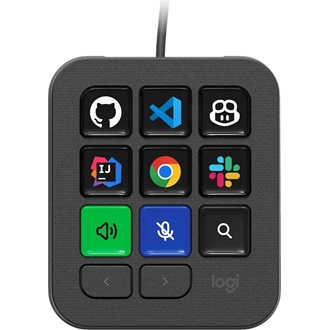 Logitech MX Keypad USB egykezes AI vezérlőpanel szürke (Graphite)