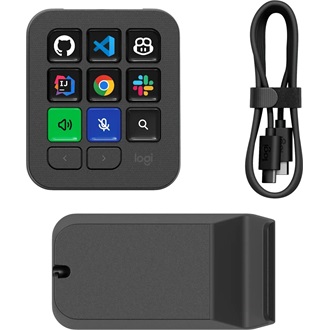 Logitech MX Keypad USB egykezes AI vezérlőpanel szürke (Graphite)