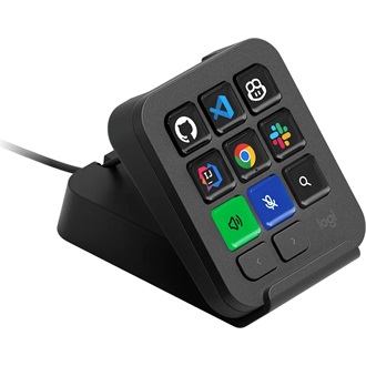 Logitech MX Keypad USB egykezes AI vezérlőpanel szürke (Graphite)