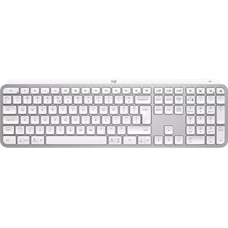 Logitech MX Keys S Bluetooth / vezeték nélküli angol (US) membrán billentyűzet szürke-fehér (Pale Gray)