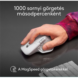 Logitech MX Master 4 for Mac optikai Bluetooth egér fekete (Space Black)