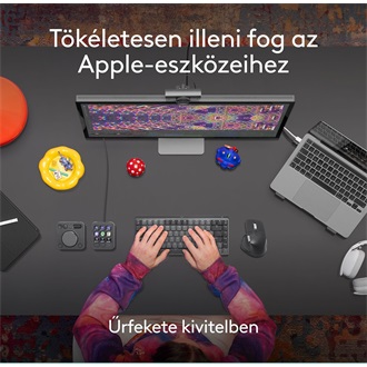 Logitech MX Master 4 for Mac optikai Bluetooth egér fekete (Space Black)