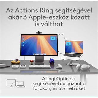 Logitech MX Master 4 for Mac optikai Bluetooth egér fekete (Space Black)