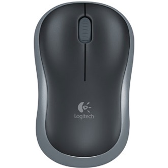 Logitech M185 optikai vezeték nélküli notebook egér fekete-szürke