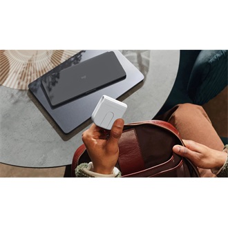 Logitech Mobi Fold optikai Bluetooth / vezeték nélküli egér fehér (Off-white)