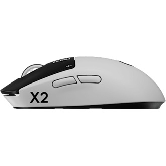 Logitech PRO X2 SUPERSTRIKE LIGHTSPEED optikai vezeték nélküli gaming egér fehér-fekete (Lunar Eclipse)