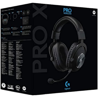 Logitech PRO X Wireless Lightspeed gaming fejhallgató headset fekete