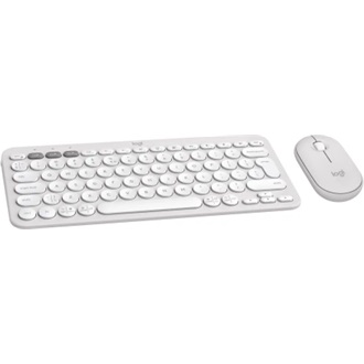 Logitech Pebble 2 Combo Bluetooth / vezeték nélküli angol (US) membrán billentyűzet + egér fehér