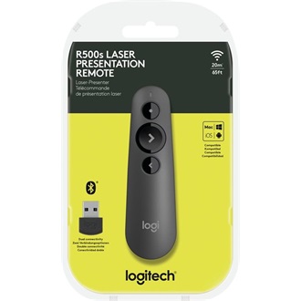 Logitech R500s lézeres Bluetooth / vezeték nélküli presenter szürke