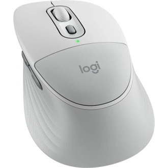 Logitech Signature Comfort Plus M850L optikai vezeték nélküli egér fehér (Off-white)