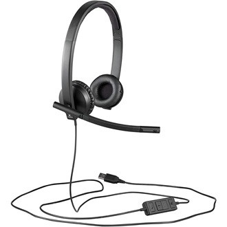 Logitech H570e fejhallgató headset fekete