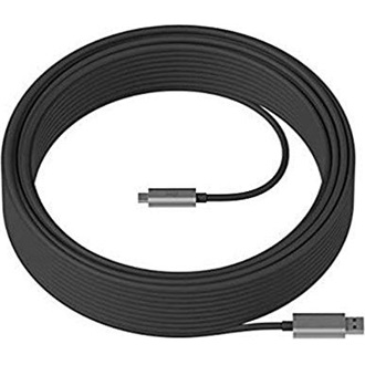 Logitech Video Conferencing Strong Optical USB-A 3.2 Gen2 -> USB-C 3.2 Gen2 M/M adatkábel 10m fekete