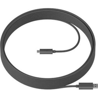 Logitech Video Converencing Group USB-C -> USB-A 2.0 M/M adatkábel 5m fekete