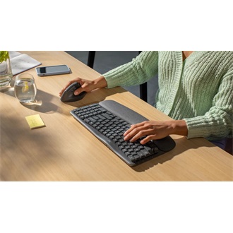 Logitech Wave Keys + Lift combo US vezeték nélküli grafitszürke billentyűzet és egér