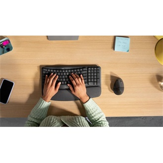 Logitech Wave Keys + Lift combo US vezeték nélküli grafitszürke billentyűzet és egér