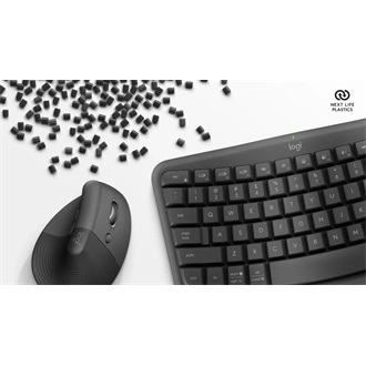 Logitech Wave Keys + Lift combo US vezeték nélküli grafitszürke billentyűzet és egér