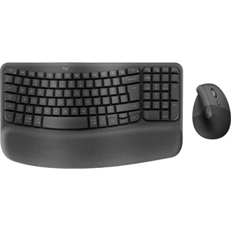 Logitech Wave Keys + Lift combo US vezeték nélküli grafitszürke billentyűzet és egér