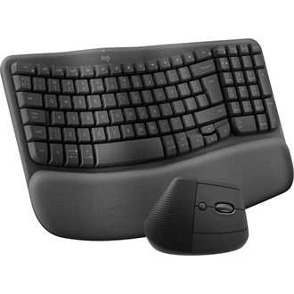 Logitech Wave Keys + Lift combo US vezeték nélküli grafitszürke billentyűzet és egér