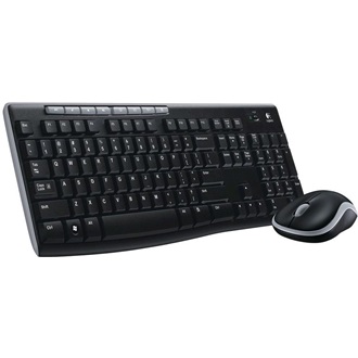 Logitech Desktop MK270 vezeték nélküli angol (US) billentyűzet + egér fekete