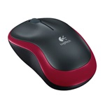 Logitech M185 nano optikai vezeték nélküli notebook egér fekete-piros