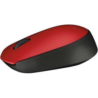 Logitech M171 optikai vezeték nélküli egér piros
