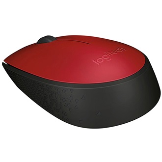 Logitech M171 optikai vezeték nélküli egér piros