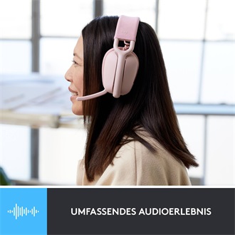 Logitech Zone Vibe 100 fejhallgató headset rózsaszín