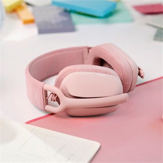 Logitech Zone Vibe 100 fejhallgató headset rózsaszín