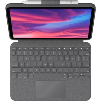 Logitech iPad (10.gen) Combo Touch tablet billentyűzet-tok szürke UK