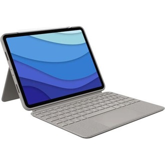 Logitech iPad Pro 1/2/3/4-gen Combo Touch 11" tablet billentyűzet-tok barna (UK)