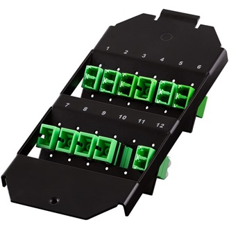 Loiglink Padlódoboz betét 12 LC-Duplex vagy SC-Simplex adapterhez (165 mm-es rendszer)